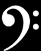 A bass clef