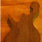 Black walnut top on back of a Xylem bass