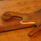 Custom bass neck joint with flamed maple shim