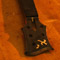 Ebony fretboard and headstock on a custom bass neck