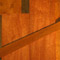 Back of the single cut bass' body and neck blanks