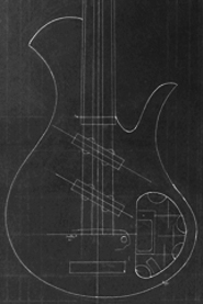 Single cutaway custom bass design with 32" scale