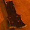 Bois de Rose veneer and neck shim on the back of a bass neck