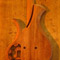 Xylem custom mahogany bass from the back