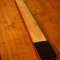 Ebony neck shim and headstock on a quarter sawn bass neck