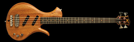 Single-cut bass with Aguilar pickups and OBP preamp