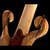 Both scrolls of the Xylem 6 string custom bass