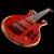 Blood wood veneer on a 6 string bass headstock, front and back