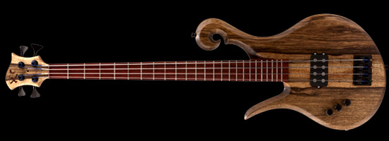 Lefty Xylem bass with black limba body