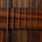 Closeup of sapele and walnut pickup cover