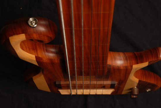 Body, fretboard and scroll top front