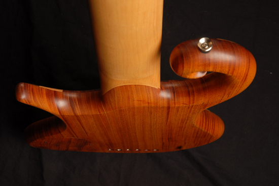 Body, neck joint, and scroll top rear