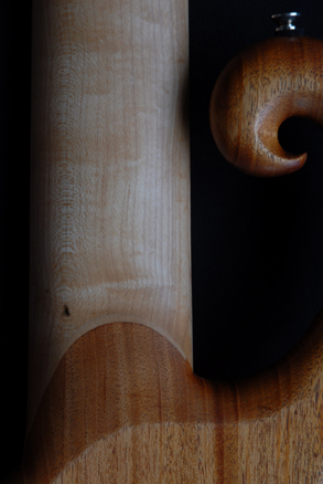 Neck joint and scroll rear