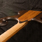 View custom bass body and neck rear