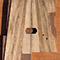 Custom guitar body blank with black limba top