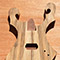 Metal style body shape on a custom guitar