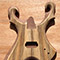 Limba and black walnut metal style guitar body