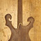 Black walnut body and neck of a custom guitar