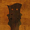 Custom guitar neck with black walnut veneer on back