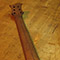 Black walnut guitar neck with limba neck shim