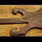 Custom guitar neck heel with black walnut neck