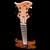 Guitar body rear showing horns, neck shim and rock maple neck