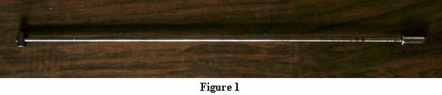 Single action truss rod with adjustment nut, anchor nut and washer