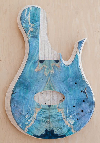 Xylem single-cutaway bass body build