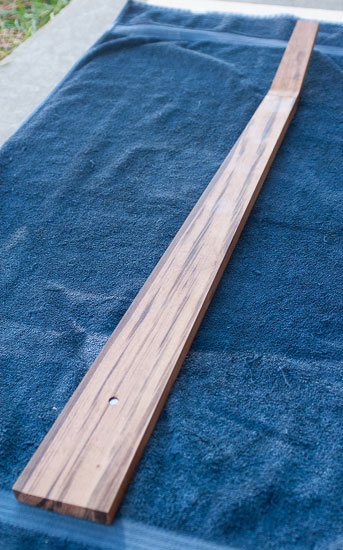 Goncalo alves bass guitar neck blank
