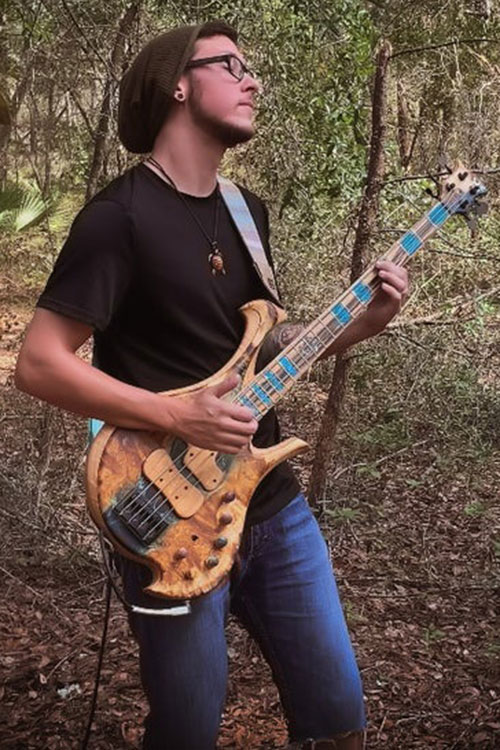Joe Martinez of Journey of Bass playing his "Aesura" Xylem bass