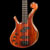 Left-handed bass with bloodwood/wenge/walnut body