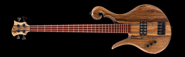 Lefty custom bass with Nordstrand pickups & preamp