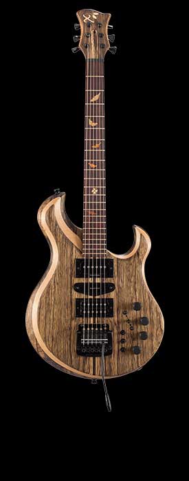 Custom guitar with Kahler tremolo, P-Rails and Hot Rails pickups