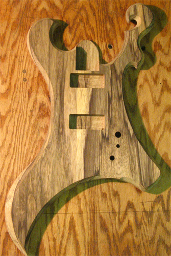 Front of the custom guitar again
