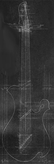 Design of a custom guitar with single-cut body and three Fishman Fluence pickups